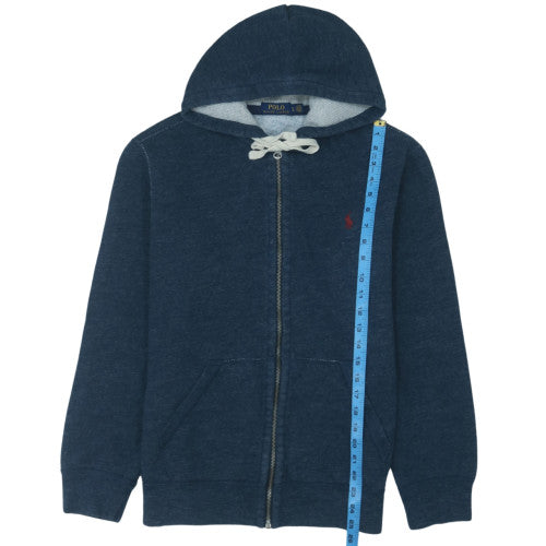 Ralph Lauren Men’s Blue Full Zip Hoodie L Regular Cotton Fleece