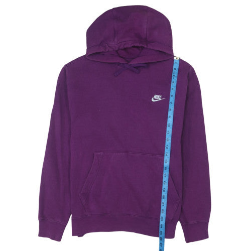 Nike Women's Purple Pullover Hoodie Size M Cotton Blend Logo