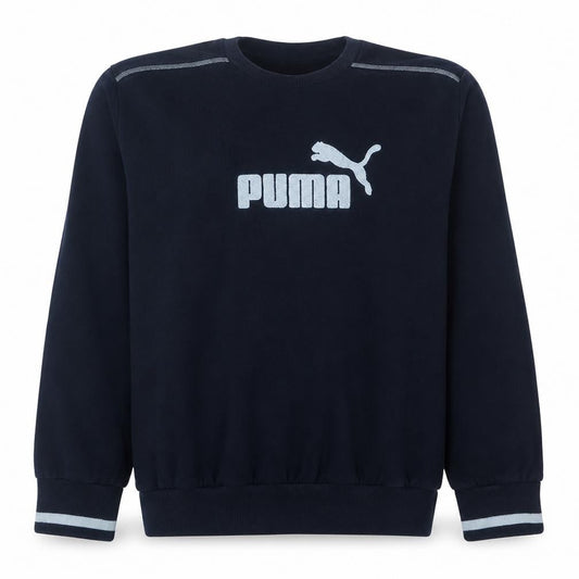 Puma Men's Blue XL Pullover Crew Neck Fleece Sports Sweatshirt
