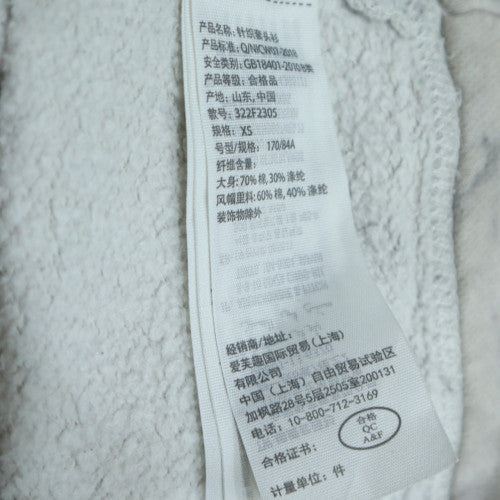 Hollister Women Grey Tie-Dye Pullover Hoodie XS Regular Fit