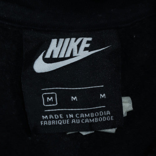 Nike Men's Black 1/2 Zip Pullover Sweatshirt M Fleece Cotton Blend