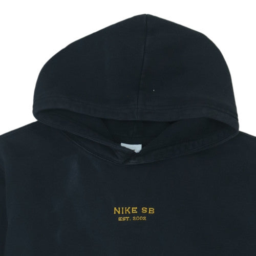 Nike SB Men's Black Small Pullover Hoodie Fleece Embroidered Logo