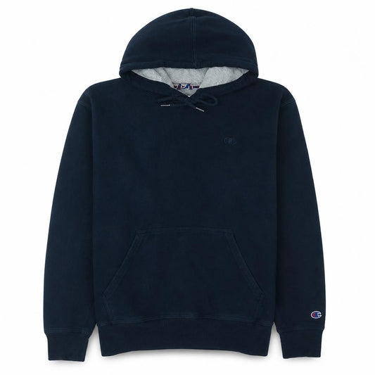 Champion Men's Blue Pullover Hoodie M Regular Fit Fleece Sweatshirt