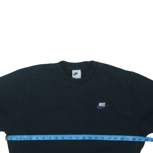 Nike Men's Black Small Crew Neck Pullover Sweatshirt