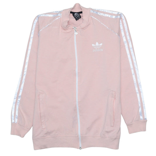 Adidas Womens Pink Full Zip Track Jacket Size 12 Regular Fit