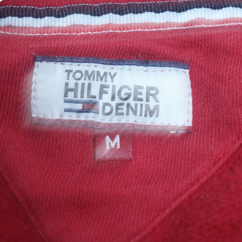 Tommy Hilfiger Boys Red Pullover Crew Neck Sweatshirt M
