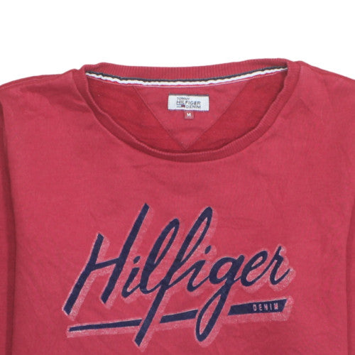 Tommy Hilfiger Boys Red Pullover Crew Neck Sweatshirt M