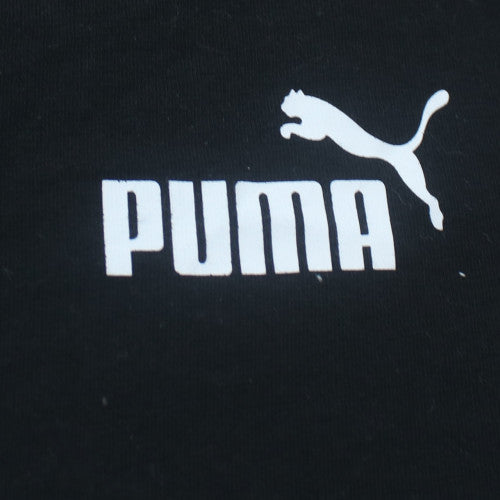 Puma Mens Black Colourblock Logo T-Shirt XL Regular Fit