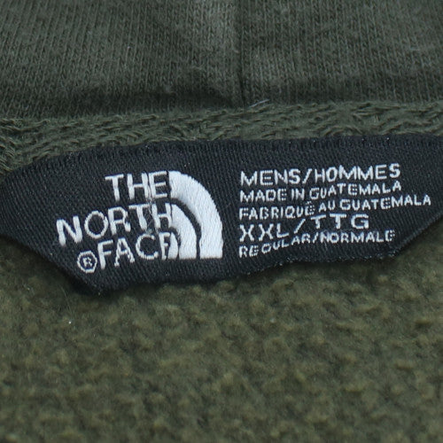 The North Face Mens Black XXL Pullover Hoodie Logo Fleece Cotton Blend