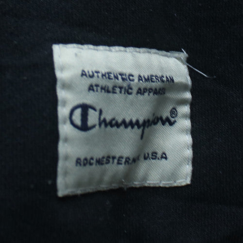 Champion Men's Black Pullover Hoodie Large Embroidered Logo