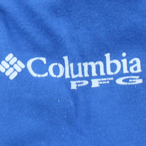Columbia PFG Men's Blue XL Cotton Crew Neck Graphic T-Shirt