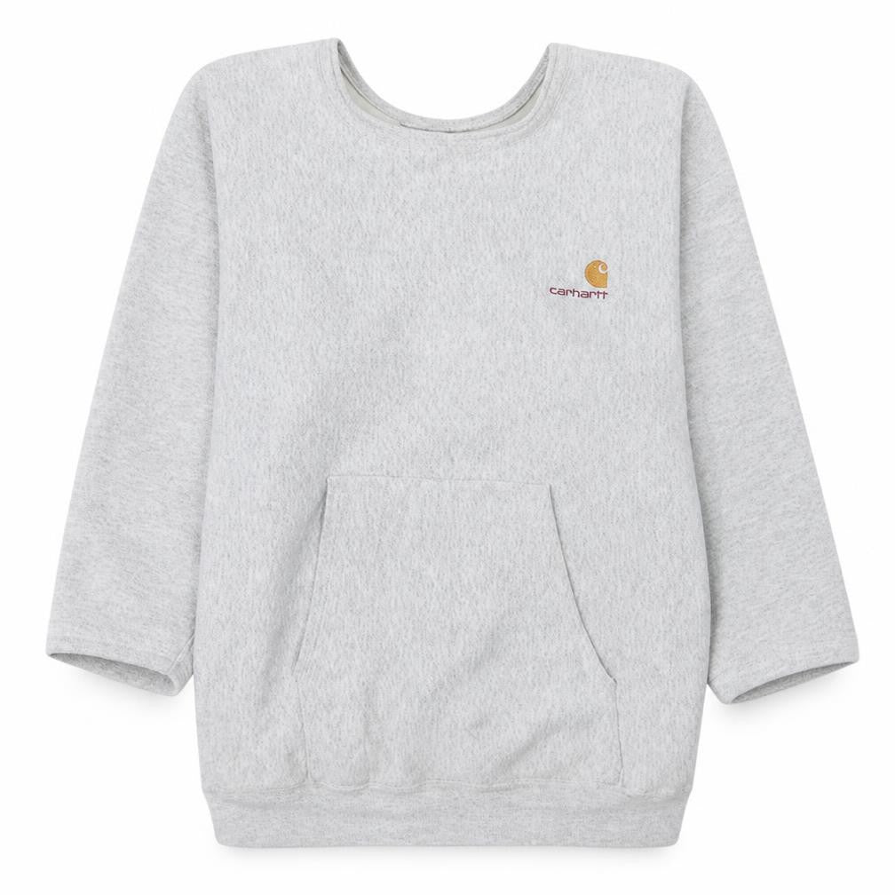 Carhartt Men’s Grey Regular Fit Pullover Sweatshirt M