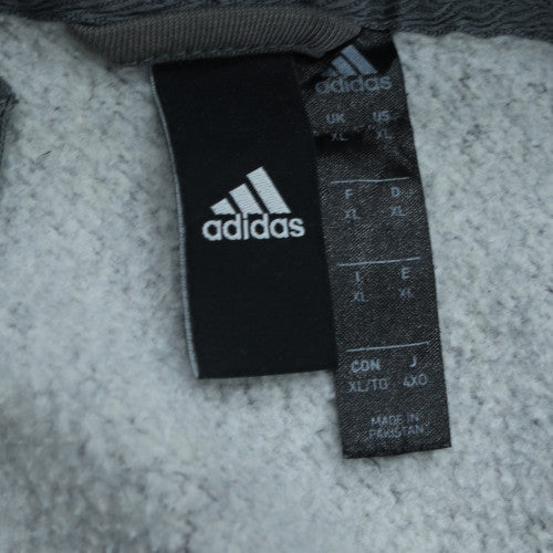 Adidas Men’s Black Full Zip Fleece Hoodie XL Sports Style