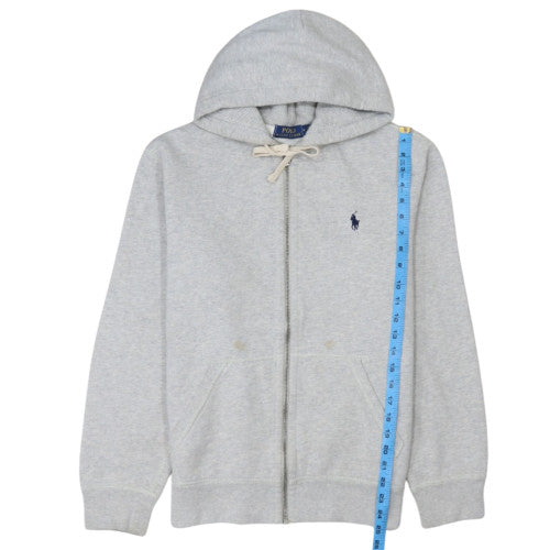 Polo Ralph Lauren Men's Grey Full Zip Hoodie M Cotton Blend