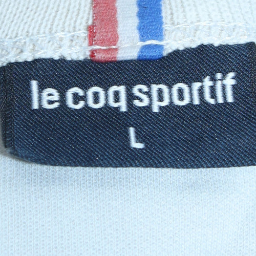 Le Coq Sportif Mens Navy & White Sweatshirt L Crew Neck Logo