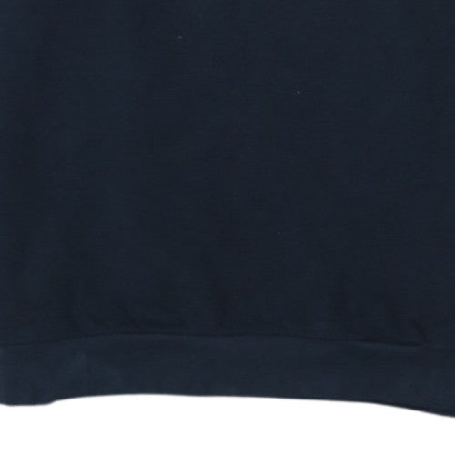Le Coq Sportif Mens Navy & White Sweatshirt L Crew Neck Logo