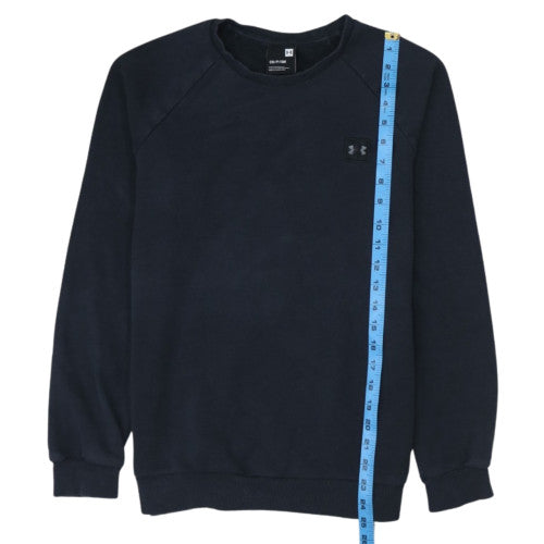 Under Armour Men’s Black Small Pullover Sweatshirt Crew Neck Fleece