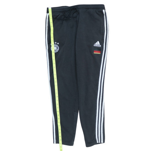 Adidas Men's Black Tapered Track Pants Size L Germany Logo Activewear