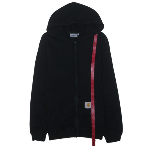 Carhartt Mens Black XL Full Zip Hoodie Heavyweight Cotton
