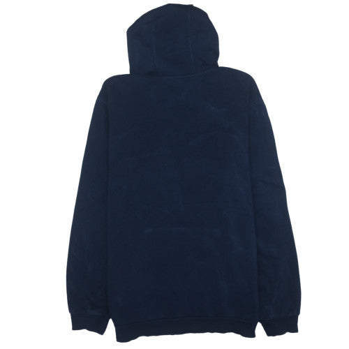 Adidas Men's Blue Pullover Hoodie L Regular Fit Sportswear