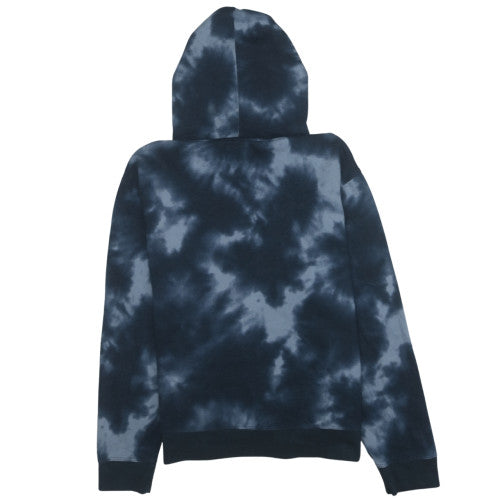 Champion Men's Blue Tie Dye Pullover Hoodie XL Logo Fleece