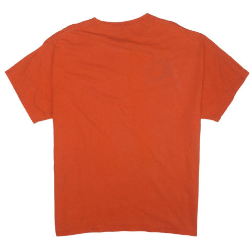 Champion Men's Orange XL Graphic Print Crew Neck T-Shirt