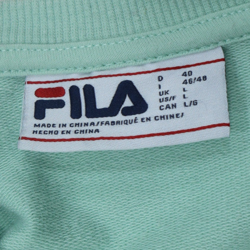 Fila Men's Green Crew Neck Pullover Sweatshirt Size L