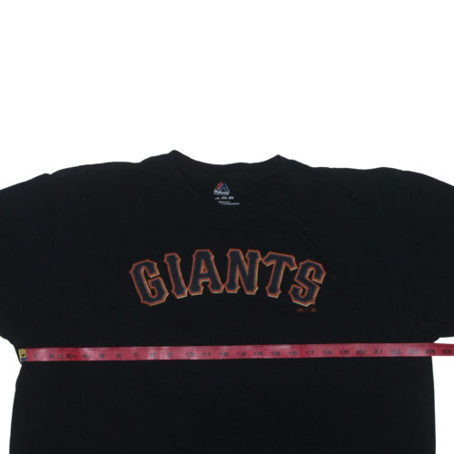 Majestic Men’s Black Giants Baseball T-Shirt Size 2XL Cotton Crew Neck