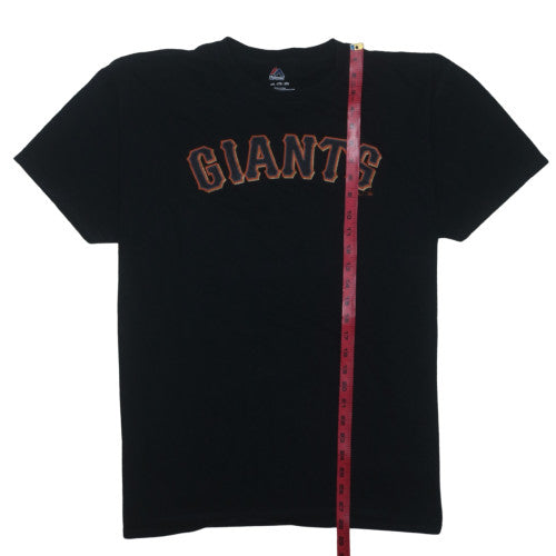 Majestic Men’s Black Giants Baseball T-Shirt Size 2XL Cotton Crew Neck