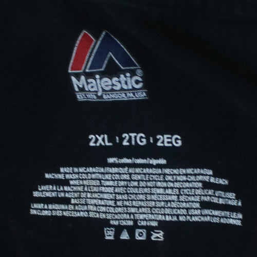 Majestic Men’s Black Giants Baseball T-Shirt Size 2XL Cotton Crew Neck