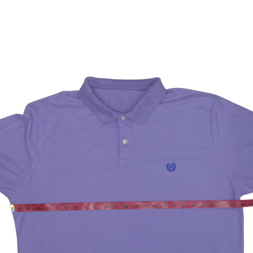 Chaps Men's Purple Cotton Short Sleeve Polo Shirt XL