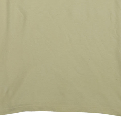 Chaps Men's Beige Short Sleeve Cotton Polo Shirt XXL Classic Fit