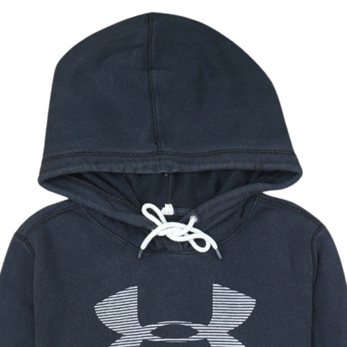 Under Armour Men's Black Pullover Hoodie Size S Relaxed Fit Sportswear