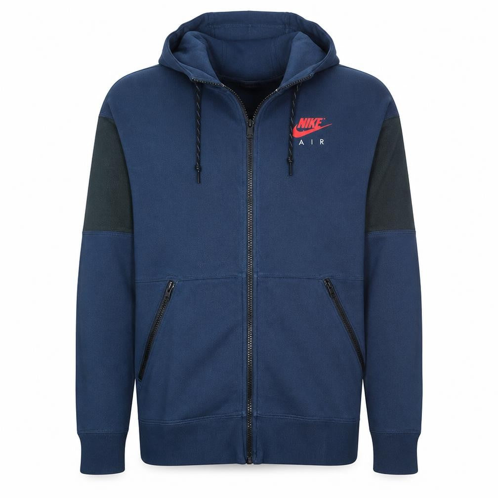 Nike Air Men’s Blue Full Zip Fleece Hoodie S Regular Fit