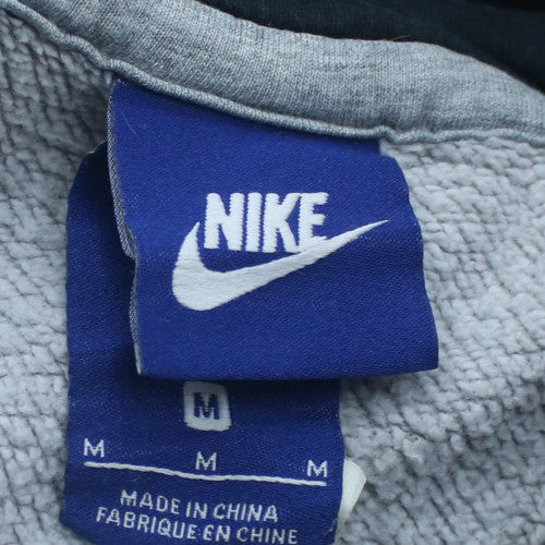 Nike Men's Grey Pullover Hoodie M Graphic Fleece Sportswear