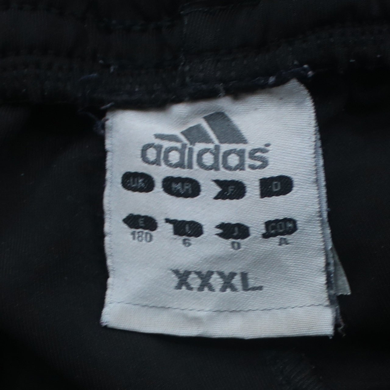 Adidas Mens Black 3XL Track Pants Elastic Waist Sports Trousers