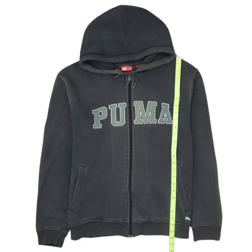 Puma Men's Black Full Zip Fleece Hoodie Size M Sportswear