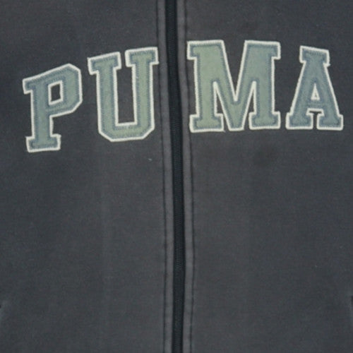 Puma Men's Black Full Zip Fleece Hoodie Size M Sportswear