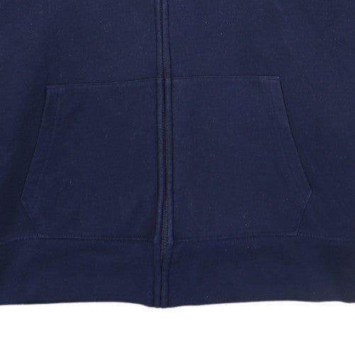 GAP Mens Blue Full Zip Hoodie XL Fleece Cotton Blend