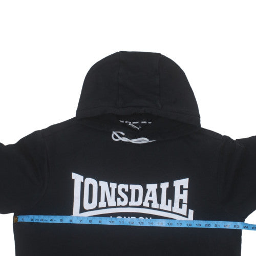 Lonsdale London Mens Black XL Pullover Hoodie Long Sleeve Sportswear