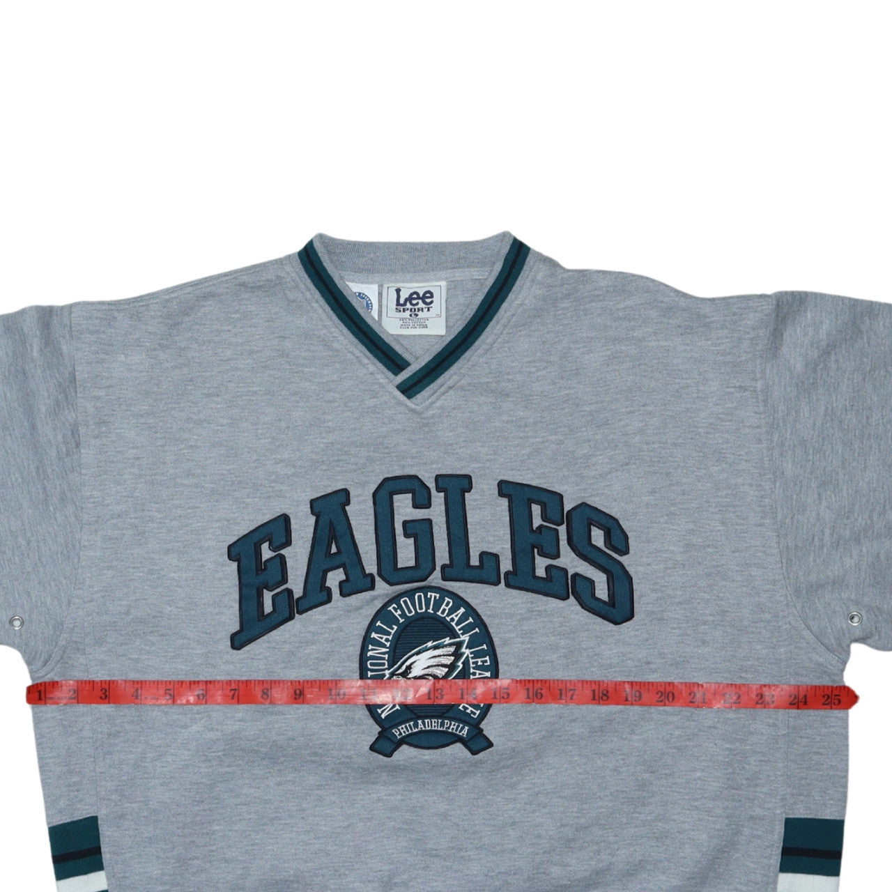 Lee Sport Men’s Grey V-Neck Eagles NFL Sweatshirt Size L