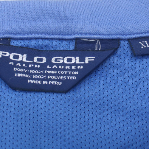 Ralph Lauren Polo Golf Men's Blue XL Sleeveless Full Zip Cotton Top