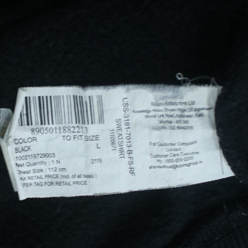 Umbro Men's Black L Pullover Hoodie Sports Fleece Sweatshirt