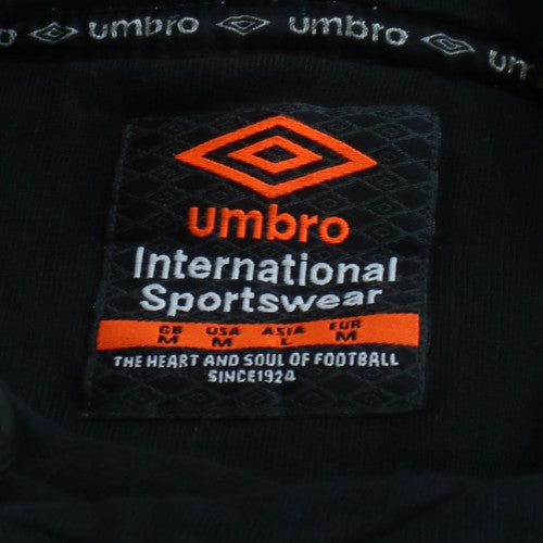 Umbro Men's Black L Pullover Hoodie Sports Fleece Sweatshirt