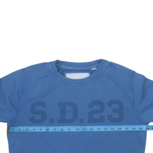 Superdry Men's Blue SD23 Crew Neck Pullover Sweatshirt M