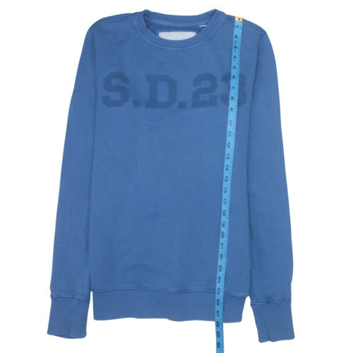Superdry Men's Blue SD23 Crew Neck Pullover Sweatshirt M