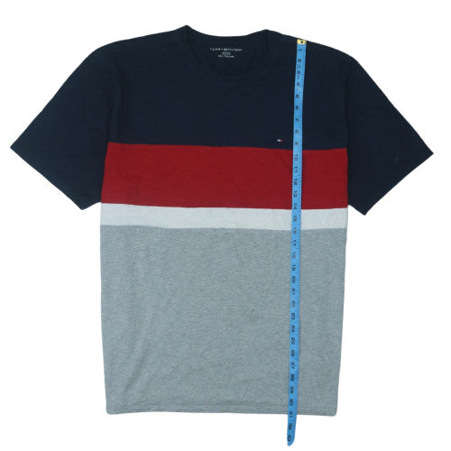 Tommy Hilfiger Men’s Multicoloured 2XL Cotton Colourblock T-Shirt