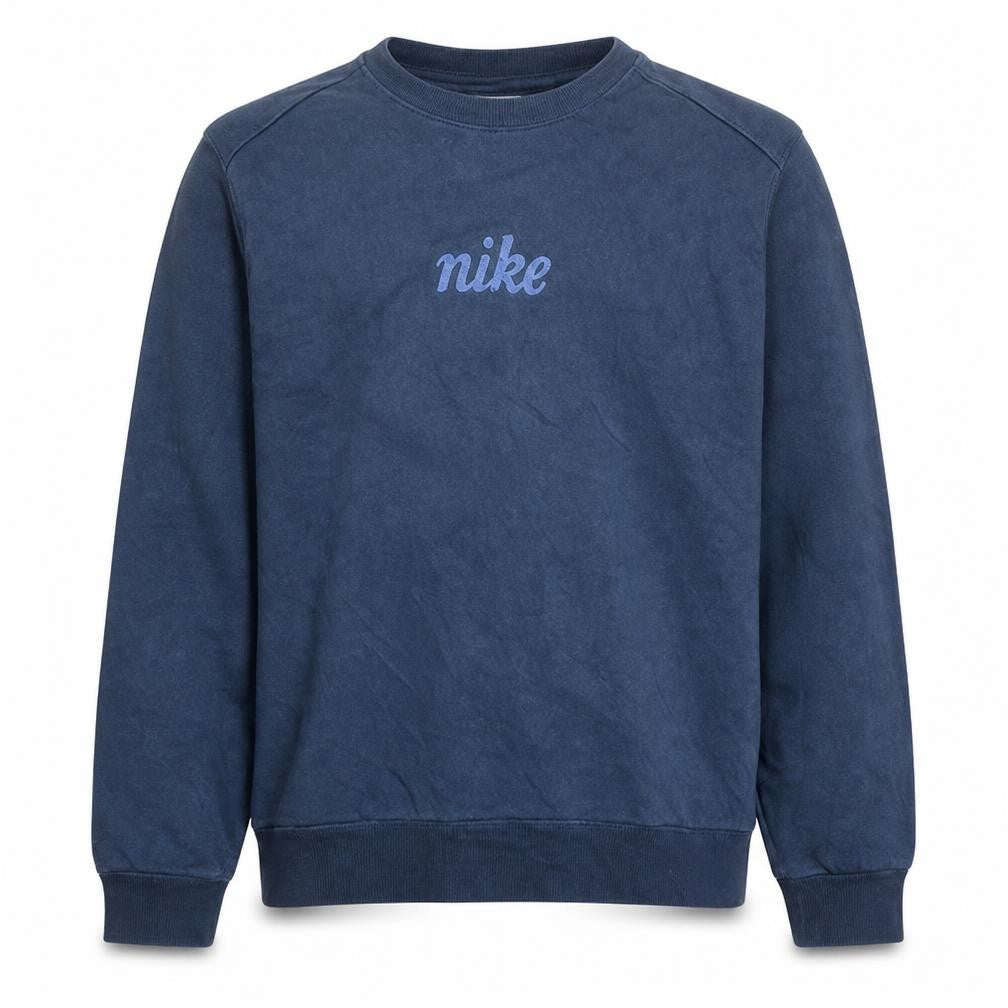 Nike Boys Blue Crew Neck Long Sleeve Pullover Sweatshirt L