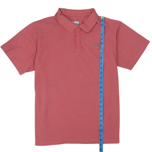 Columbia Men's Pink XL Omni-Wick Short Sleeve Polo Shirt