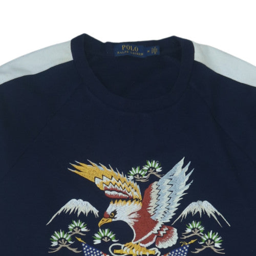 Polo Ralph Lauren Men's Blue Embroidered Eagle Sweatshirt Size M